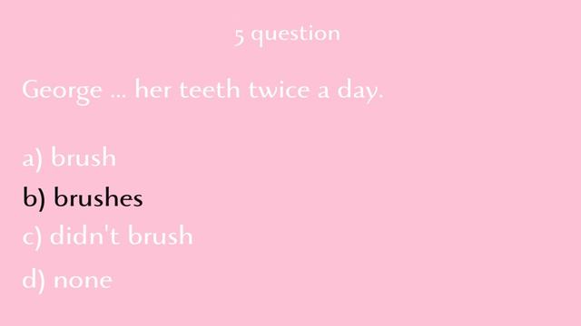 PRESENT SIMPLE GRAMMAR QUIZ | TEST смотреть онлайн