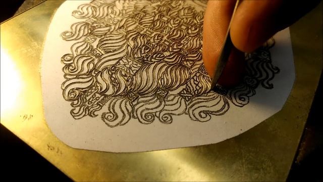 Episode 1 of Brass Dwarf series: Tracing with small curved liners смотреть онлайн