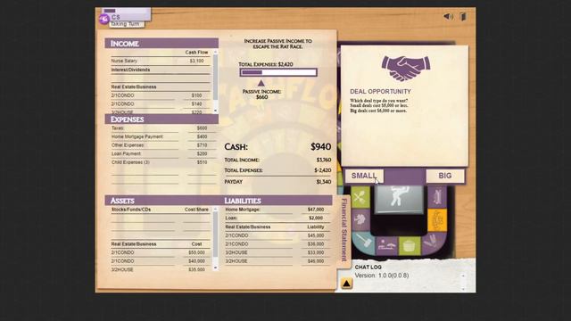 How to always win at the Cashflow 101 online board game by Robert Kiyosaki | Dream #12 смотреть онлайн