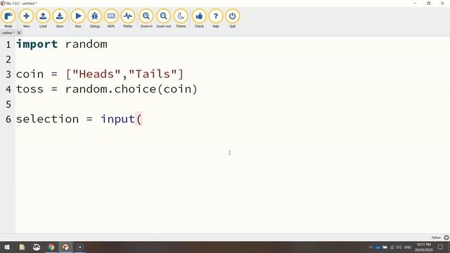 Python - Coin Toss Coding Tutorial смотреть онлайн