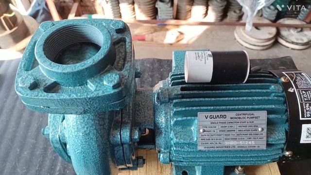 V-GUARD pumps 1 hp monoblock смотреть онлайн