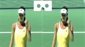 Virtua Tennis 4 3D VR video 3D SBS VR box google cardboard