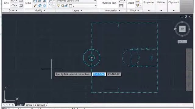 AutoCAD Dersleri Ders 47 - Mirror (Aynalanmış Kopyalar Oluşturma) смотреть онлайн