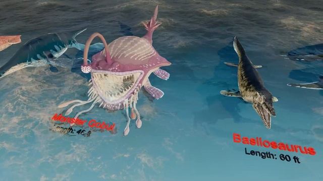 Sea Monsters?| Size Comparison 3D | 2021 | ?????