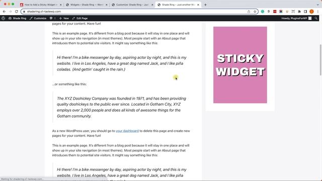 How to Add a Sticky Widget to Sidebar in WordPress (Including Elementor) смотреть онлайн