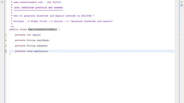 GENERATE HASHCODE EQUALS METHOD IN ECLIPSE AUTOMATICALLY смотреть онлайн