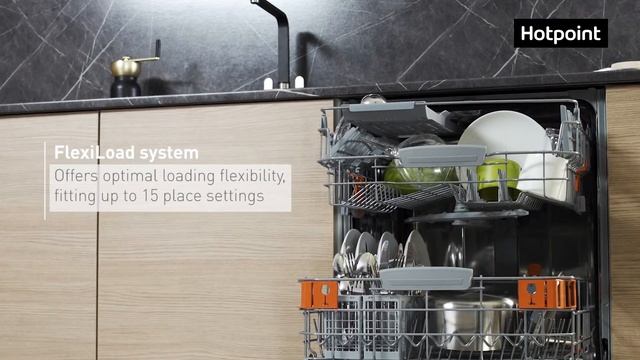 Hotpoint HIO 3T221 WG C E UK Dishwasher смотреть онлайн
