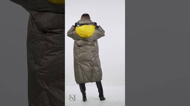 ДЛИННЫЙ ПУХОВИК С КАПЮШОНОМ 1161KW 0022 KY014