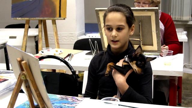 Студия Рисования YaDo Art Отзыв посетителя мастер класс масло смотреть онлайн