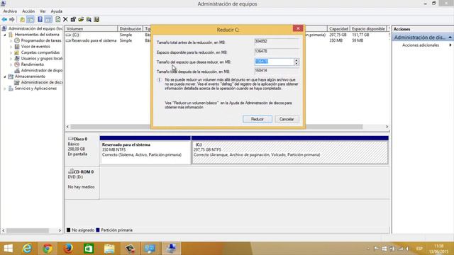 APRENDE A COMO PARTICIONAR TU DISCO DURO EN WINDOWS 7,8 Y8 1 смотреть онлайн