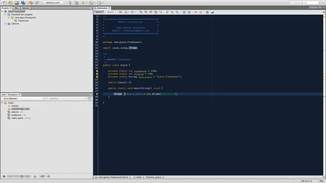 Come creare un gioco in Java #1 - Creare la finestra di gioco - Netbeans смотреть онлайн