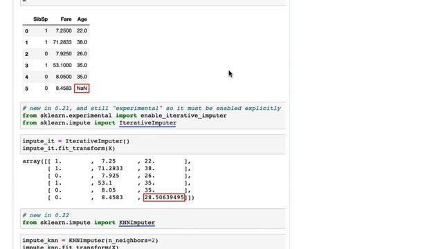 Impute missing values using KNNImputer or IterativeImputer смотреть онлайн