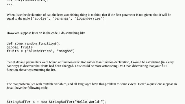"Least Astonishment" and the Mutable Default Argument смотреть онлайн