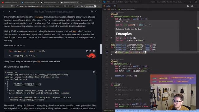Learn Rust Together Part 18: Chapter 13 (Closures and Iterators) смотреть онлайн