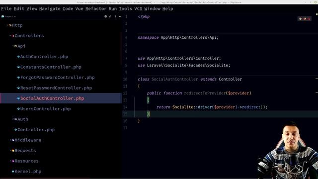 Laravel Vue SPA Issue Tracker part 20: Socialite setup смотреть онлайн