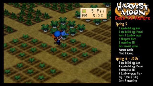 #41 Master Walkthrough Year 2 Spring 4-7 [Harvest Moon: Back to Nature] [LONGPLAY] смотреть онлайн