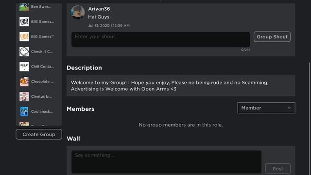 Join my New Roblox Fan Group! смотреть онлайн