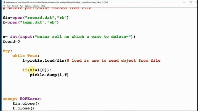 File Handling Part 13(Delete record from Binary file and Copy all records from one file to another смотреть онлайн