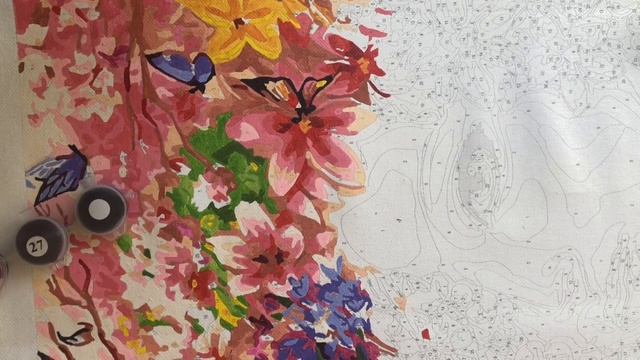 Paint by numbers Flowergirl: Paint and chat with me: Extra long video! смотреть онлайн