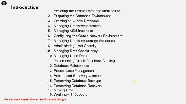 CPT 0: Oracle Database - Administration Workshop-I Oracle Database Server - Oracle Database Course смотреть онлайн