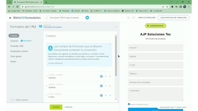 We collab│Colocar formulario del CRM en sitio web│Bitrix24 смотреть онлайн