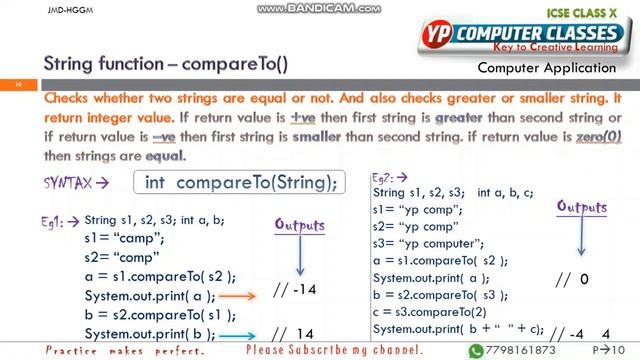 String Methods in Java | #2 | Java String Functions | substring() methods | compareTo() and more.. смотреть онлайн