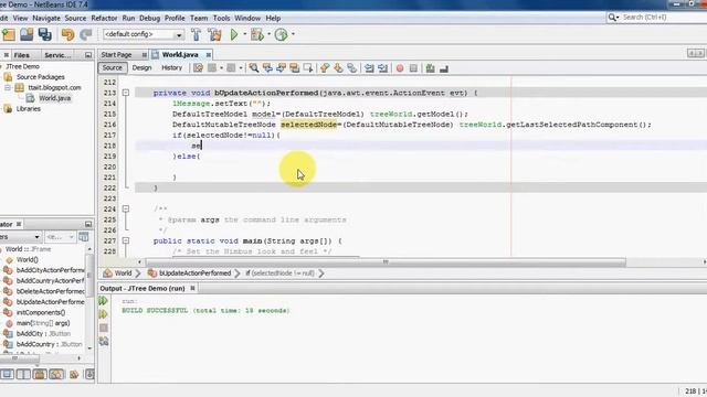Java Swing Tutorial 10 JTree Update node text смотреть онлайн