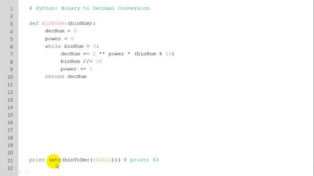 Python: Binary-Decimal-Octal Conversion смотреть онлайн