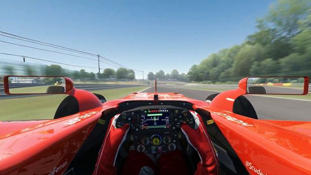 F1 SF70H vs F2004 on Spa-Francorchamps • Assetto Corsa смотреть онлайн