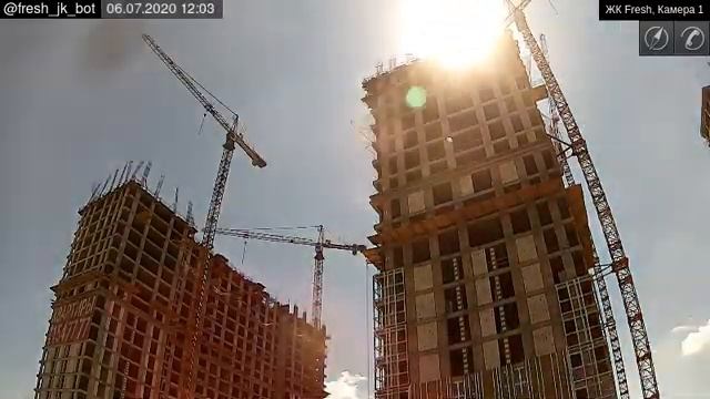 @fresh_jk_bot ЖК ФРЕШ (FRESH). Корпус 2 и 3 (6 июля 2020 г.). Таймлапс-видео смотреть онлайн