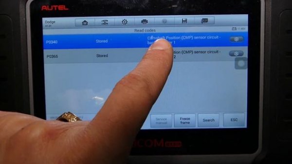 DODGE JOURNEY CODE P0340 P0365 CAMSHAFT POSITION SENSOR CIRCUIT BANK 1 SENSOR 1 SENSOR 2