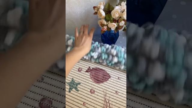 Ковер из Ализе Пуффи / Alize Puffy который сделает каждый + вариант с закрытыми петлями