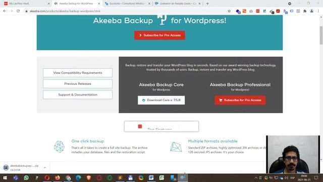 Como instalar el Plugin (Akeeba Backup for Wordpress) смотреть онлайн