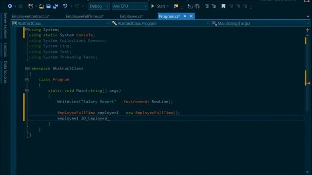 C# 6.0 Tutorial - Fundamentals - 40. Abstract Class смотреть онлайн