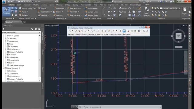 Civil 3D 2015: Profile Editing Enhancements смотреть онлайн