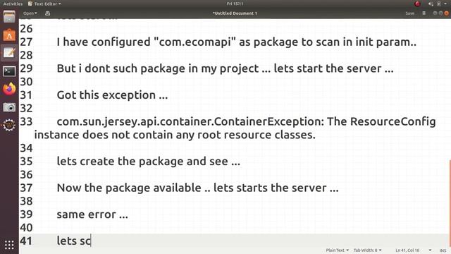 Jersey : The ResourceConfig instance does not contain any root resource classes смотреть онлайн
