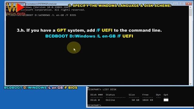 Failure When Attempting to Copy Boot Files Bcdboot Error Windows 10 GPT(UEFI) or MPR (BIOS) смотреть онлайн