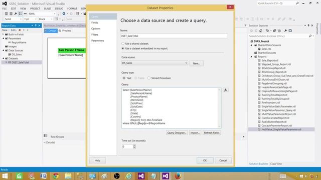 SSRS Tutorial 33 -Allow Null Value Parameter Option to Pass Null value From Parameter In SSRS Repor смотреть онлайн