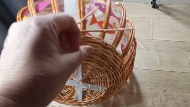 МК. Корзина из бумажной лозы. Basket of paper vines. смотреть онлайн