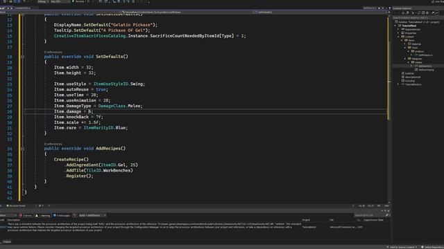 Tmodloader 1.4 Mod Tutorial (Creating a material and basic tools) смотреть онлайн