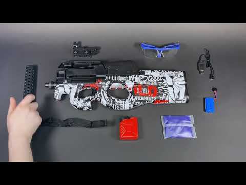 Обзор игрушечного орбиз автомата P90 white graffity смотреть онлайн