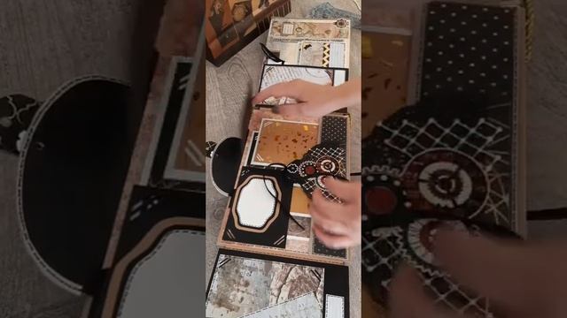 альбом с нуля.скрап альбом для фотографий. стиль "стимпанк", формат А-4, 5 разворотов, 116 фото. смотреть онлайн