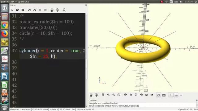 Chained Hull-OpenSCAD Tutorial 19 смотреть онлайн