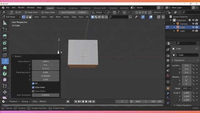 Aprende a cortar un objeto con Bisect en Blender ?? смотреть онлайн