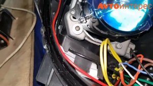 ставим led линзу в фару линзы со встроенным светодиодом  разбор фары