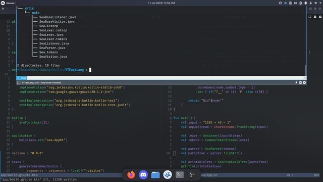 Creating a Parser Using ANTLR4 and Gradle смотреть онлайн