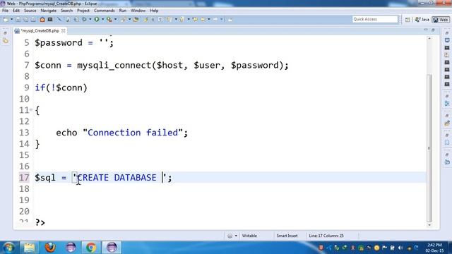 20.PHP Programming | Php and Mysql - Create Database смотреть онлайн