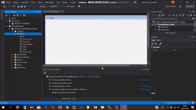 Visual Studio 2019 | C# LocalDB - DataBinding Uygulaması смотреть онлайн