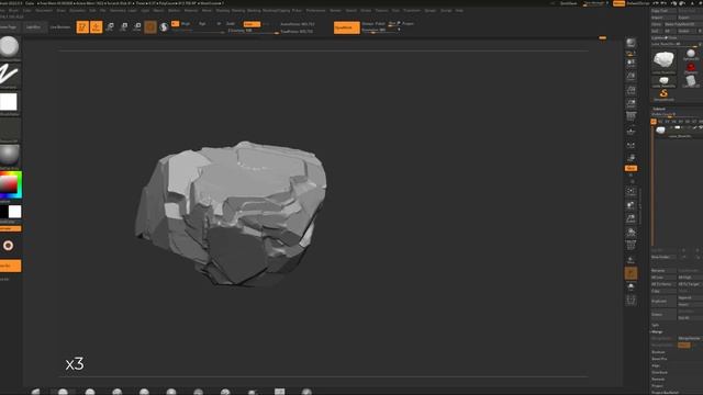 Sculpting a Rock Only Using TrimSmoothBorder смотреть онлайн