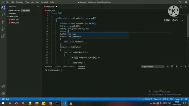 Arranging String in an Alphabetical Order using Java. смотреть онлайн